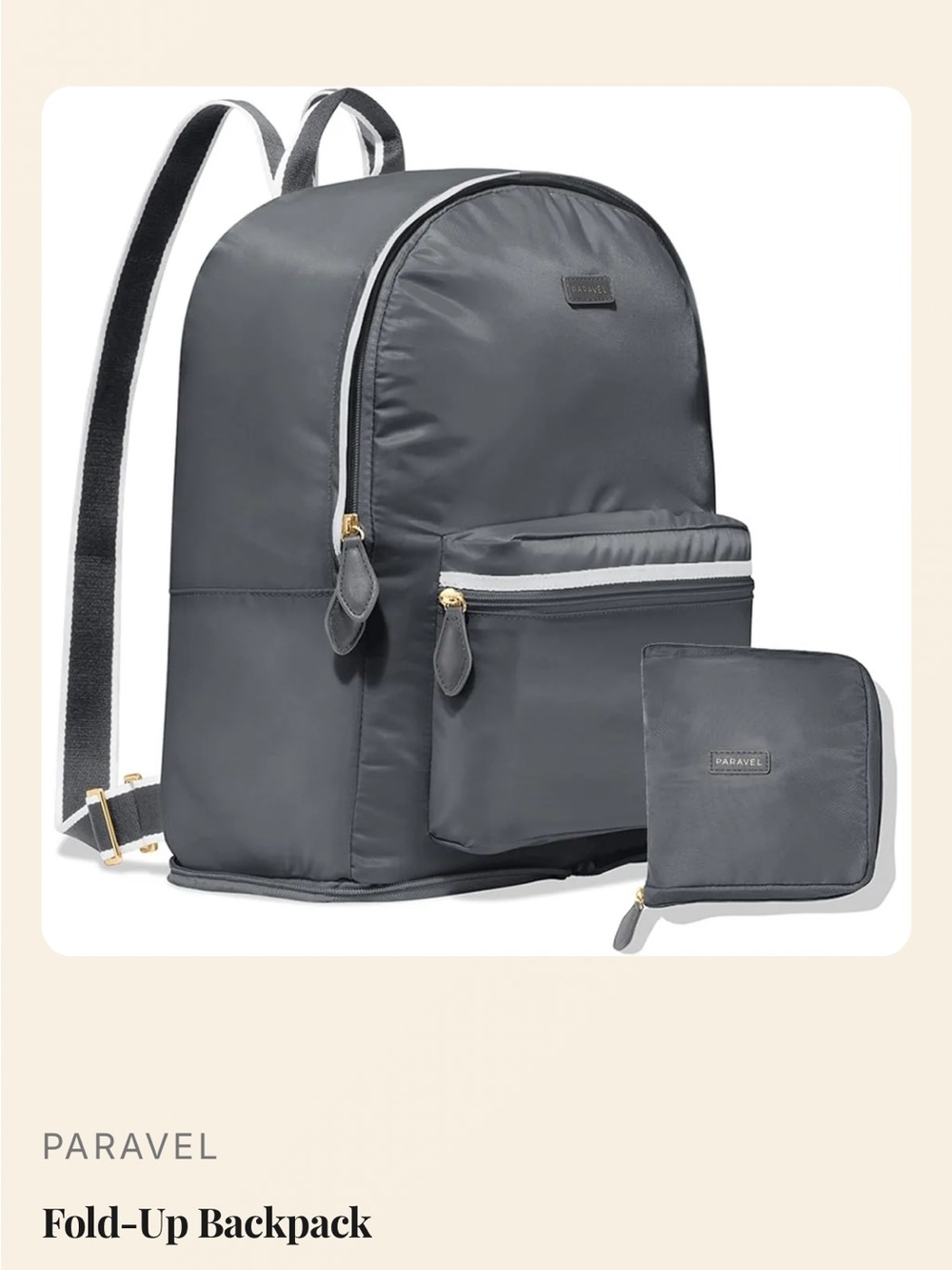 NWT Paravel Fold-Up Backpack - Picture 7 of 7